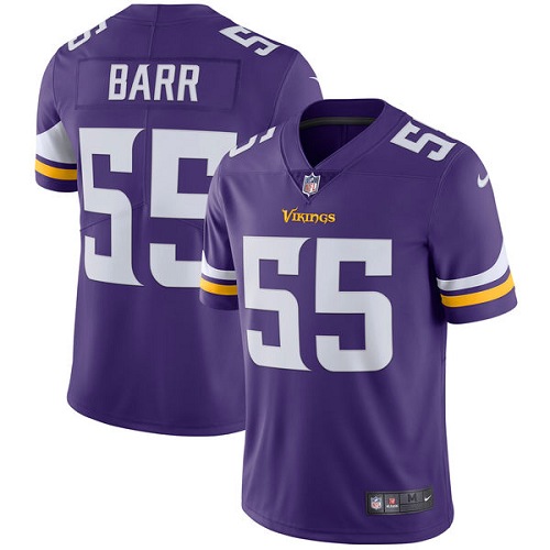 Minnesota Vikings #55 Limited Anthony Barr Purple Nike NFL Home Men Jersey Vapor Untouchable